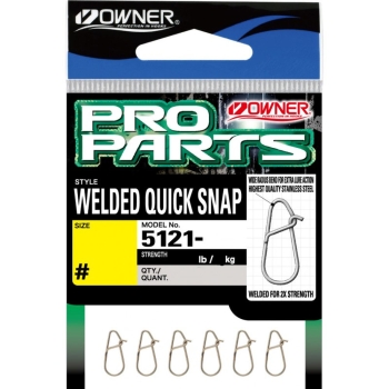 Застежка OWNER Welded Quick Snap Tairiki № 0 (6 шт.) в интернет магазине Rybaki.ru