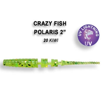 Слаг CRAZY FISH Polaris 2" (8 шт.) зап. кальмар, код цв. 20