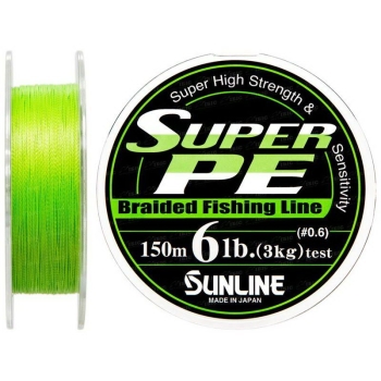 Плетенка SUNLINE Super PE 150 м 0,128 мм 0.6 цв. dark green в интернет магазине Rybaki.ru