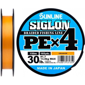 Плетенка SUNLINE Siglon PEx4 300 м цв. оранжевый 0,171 мм в интернет магазине Rybaki.ru