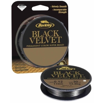 Плетенка BERKLEY Black Velvet 110 м 0,08 мм цв. черный в интернет магазине Rybaki.ru