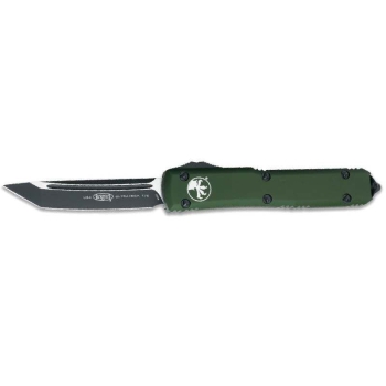 Нож автоматический MICROTECH Ultratech T/E клинок М390,рукоять алюминий,цв. зеленый в интернет магазине Rybaki.ru