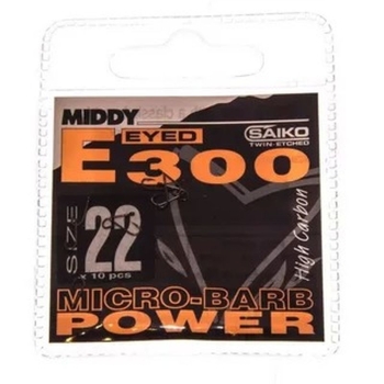 Крючок одинарный MIDDY E300 Power Eyed (10 шт.) № 20 в интернет магазине Rybaki.ru