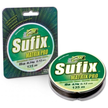 Плетенка SUFIX Matrix Pro цв. зеленый 135 м 0,15 мм 10 кг в интернет магазине Rybaki.ru