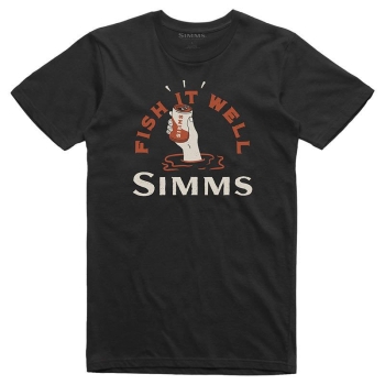Футболка SIMMS Cheers Fish It Well T-Shirt цвет Black