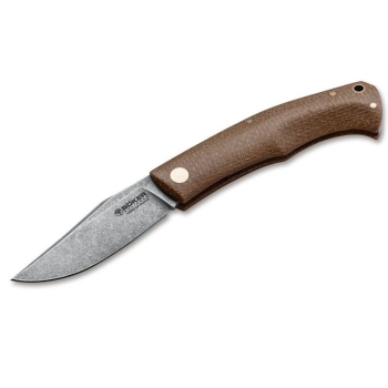 Нож складной BOKER Boxer EDC Brown сталь M390 рукоять микарта в интернет магазине Rybaki.ru