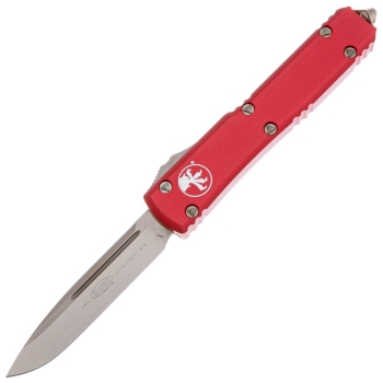 Нож автоматический MICROTECH Ultratech S/E сталь M390, рукоять алюминий цв. Красный в интернет магазине Rybaki.ru