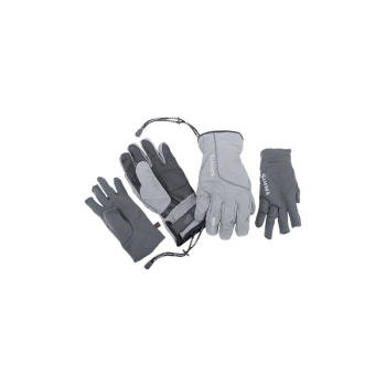 Перчатки SIMMS ProDry Glove + Liner цвет Steel в интернет магазине Rybaki.ru
