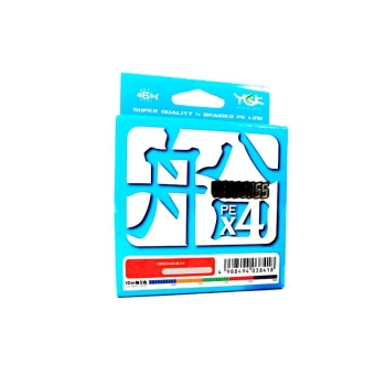 Плетенка YGK Veragass PEx4 200 м цв. Многоцветный # 0,8 в интернет магазине Rybaki.ru