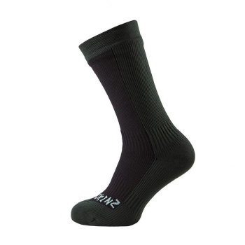 Носки SEALSKINZ Hiking Mid Mid Sock цвет Black / Racing Green