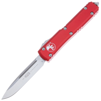 Нож автоматический MICROTECH Ultratech S/E сталь CTS-204P, рукоять рукоять алюминий цв. Красный в интернет магазине Rybaki.ru