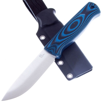 Нож OWL KNIFE Hoot сталь M398 рукоять G10 черно-синяя в интернет магазине Rybaki.ru