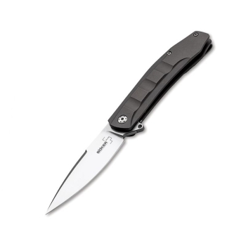 Нож складной BOKER Talpid сталь D2 рукоять нержавеющая сталь в интернет магазине Rybaki.ru