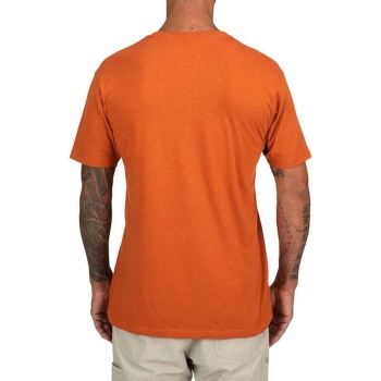 Футболка SIMMS Trout Outline T-Shirt цвет Adobe Heather