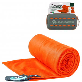 Полотенце SEA TO SUMMIT Pocket Towel цвет Orange в интернет магазине Rybaki.ru