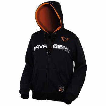 Толстовка SAVAGE GEAR Hooded Sweat Jacket цвет Черный / оранжевый
