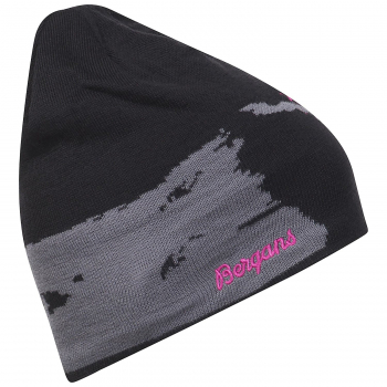 Шапка BERGANS Ski цвет Black / Solid Grey / Pink Rose