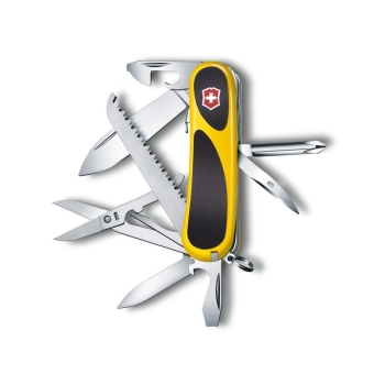 Нож VICTORINOX EvoGrip 18 85мм 15 функций цв. желтый / черный в интернет магазине Rybaki.ru