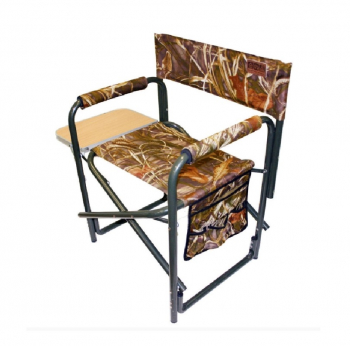 Кресло CAMPING WORLD General с откидным столиком цвет камуфляж в интернет магазине Rybaki.ru