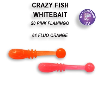 Виброхвост CRAZY FISH Whitebait 0,8