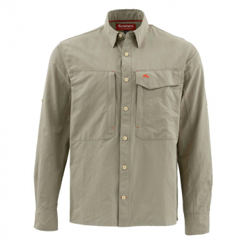 Рубашка SIMMS Guide LS Shirt - Solid цвет Dark Khaki