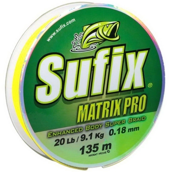 Плетенка SUFIX Matrix Pro желтая 135м 0.10мм 5,2кг в интернет магазине Rybaki.ru