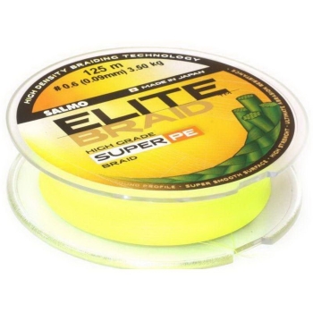 Плетенка SALMO ELITE BRAID SUPER PE Yellow 125 м 0,13 мм в интернет магазине Rybaki.ru