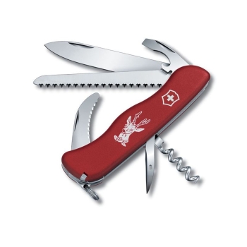Нож VICTORINOX Hunter 111мм 12 функций цв. красный в интернет магазине Rybaki.ru