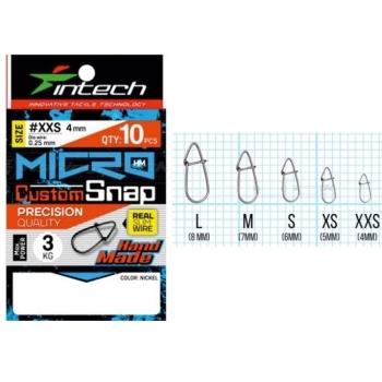 Застежка INTECH Micro Custom Snap р. M (10 шт.)