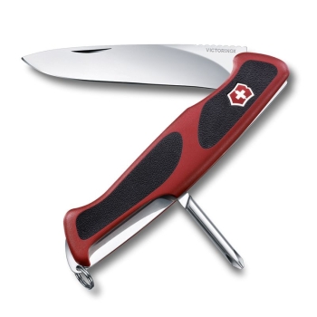 Нож VICTORINOX RangerGrip 53 130мм 5 функций цв. Красный / черный в интернет магазине Rybaki.ru
