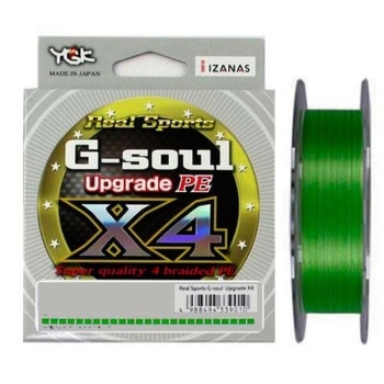 Плетенка YGK Real Sports G-Soul Upgrade PEx8 100 м цв. Зеленый # 0,2 в интернет магазине Rybaki.ru