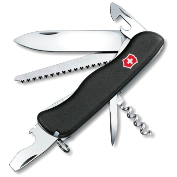 Нож VICTORINOX Forester 111мм 12 функций цв. черный в интернет магазине Rybaki.ru