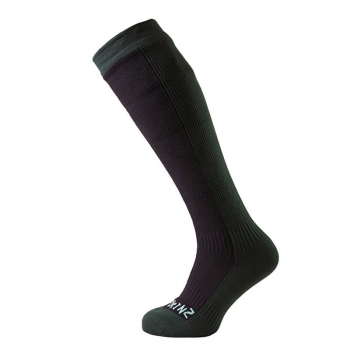Носки SEALSKINZ Hiking Mid Knee Sock цвет Black / Racing Green в интернет магазине Rybaki.ru