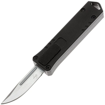 Нож складной автоматический BOKER Micro USB OTF сталь D2 рукоять Анодированный алюминий цв. Черный в интернет магазине Rybaki.ru