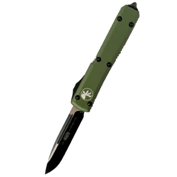Нож автоматический MICROTECH Ultratech S/E CTS-204P, рукоять алюминий, цв. зеленый в интернет магазине Rybaki.ru