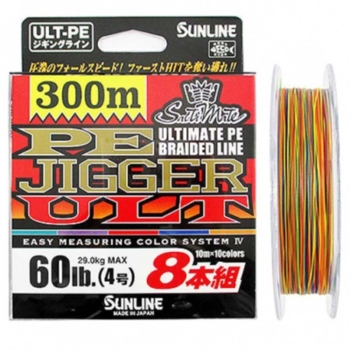 Плетенка SUNLINE SaltiMate PE Jigger ULT 8 Braid многоцветная 300 м #3 в интернет магазине Rybaki.ru