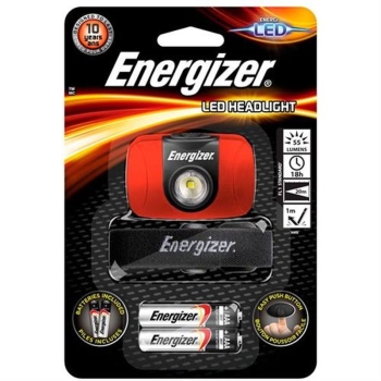Фонарь налобный ENERGIZER LED Headlight 2AAA (E300370901) цвет черный