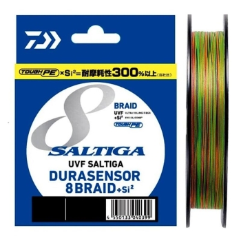 Плетенка DAIWA UVF Saltiga Dura Sensor 8Braid + Si2 многоцветная 200 м #2,5 в интернет магазине Rybaki.ru