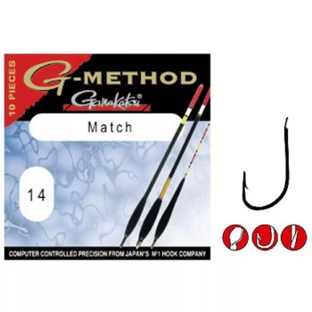 Крючок одинарный GAMAKATSU G-Method Match B № 10 (10 шт.)