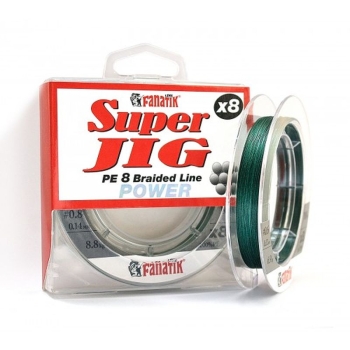Плетенка FANATIK Super Jig PE X8 100 м цв. Зеленый 0,1 мм # 0,4 в интернет магазине Rybaki.ru