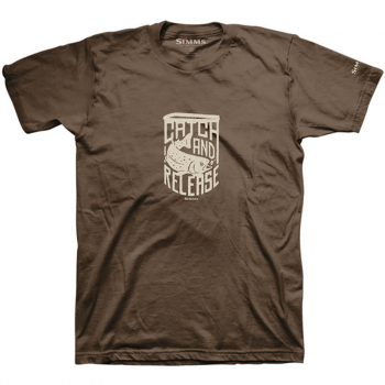 Футболка SIMMS Catch & Release T-Shirt цвет Brown в интернет магазине Rybaki.ru