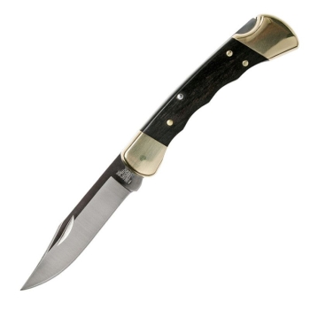 Нож складной BUCK Folding Hunter сталь 420НС рукоять стабилизированная древесина в интернет магазине Rybaki.ru