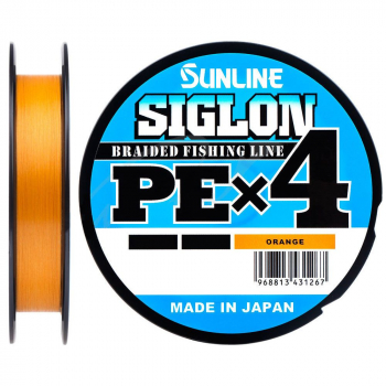 Плетенка SUNLINE Siglon PEx4 150 м цв. оранжевый 0,121 мм в интернет магазине Rybaki.ru
