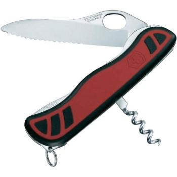 Нож VICTORINOX Sentinel One Hand 111мм 3 функций цв. Красный / черный в интернет магазине Rybaki.ru