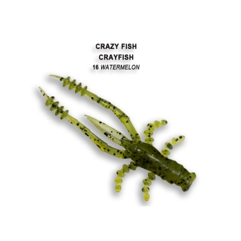 Рак CRAZY FISH Crayfish 1,8" (8 шт.) зап. креветка, код цв. 16