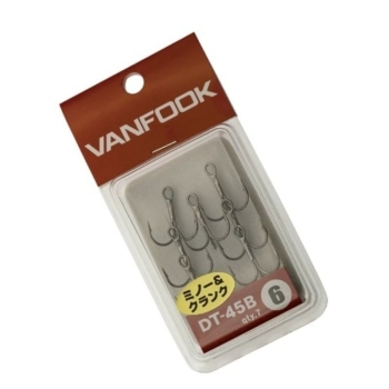 Крючок тройной VANFOOK DT-45B Predator Treble Hooks (6 шт.) №2/0 в интернет магазине Rybaki.ru