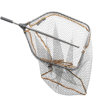 Подсачек SAVAGE GEAR Pro Tele Folding Rubber Large Mesh Landing Net р. L (65 x 50 см) в интернет магазине Rybaki.ru
