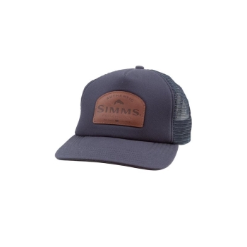 Кепка SIMMS Leather Patch Trucker цвет Admiral Blue