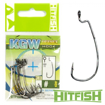 Крючок офсетный HITFISH KGW Offset Hook № 3 (7 шт.)