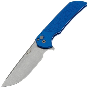 Нож складной полуавтоматический PRO-TECH Mordax Blue Gridlock сталь CPM MagnaCut рукоять Алюминий 6061-T6 цв. Синий в интернет магазине Rybaki.ru